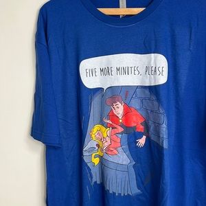 Five More Minutes Sleeping Beauty Prince Charming Matching Disney Tee Shirt